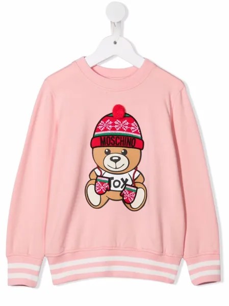 Moschino Kids толстовка с принтом Teddy Bear