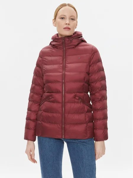 Пуховик стандартного кроя Tommy Hilfiger, красный