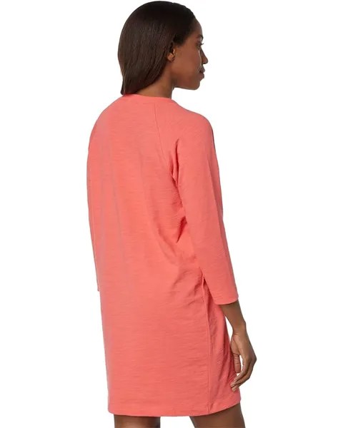 Платье Lilla P 3/4 Sleeve Henley Dress, цвет Punch