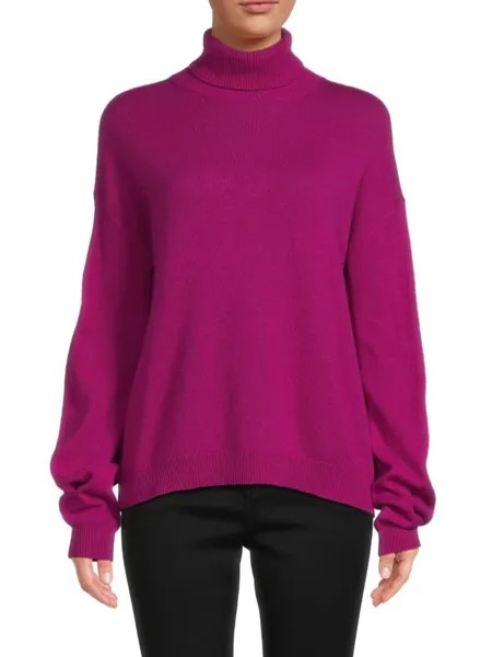 Кашемировый свитер Ellie Mockneck Velvet, цвет Magenta Pink