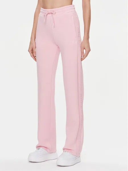 Спортивные брюки прямого кроя Guess, розовый