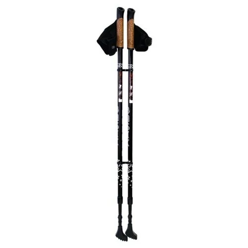 Палки для скандинавской ходьбы 2 шт. GESS Телескопические Basic Walker черный