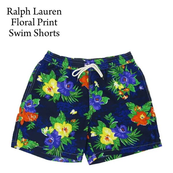 Мужской купальник с цветочным принтом Aloha Polo Ralph Lauren, плавки