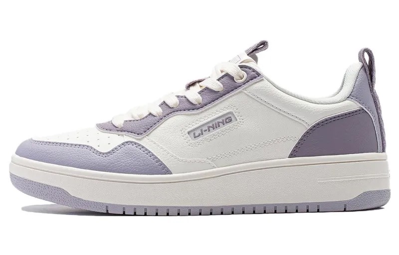 Кроссовки LINING Star Sugar Skateboarding Shoes Women's Low-top Purple/White, сиреневый/фиолетовый/белый
