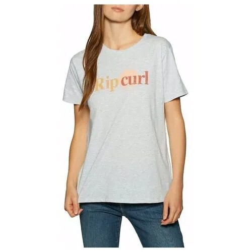 Футболка Rip Curl SUNSET STANDARD TEE, цвет 3233 LIGHT GREY HEAT, размер S