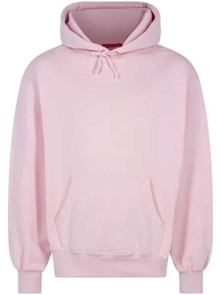 Supreme худи FW23 - Light Pink с аппликацией, розовый