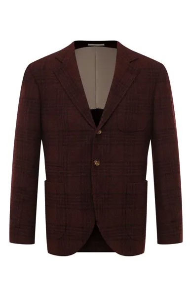 Пиджак из шерсти и шелка Brunello Cucinelli