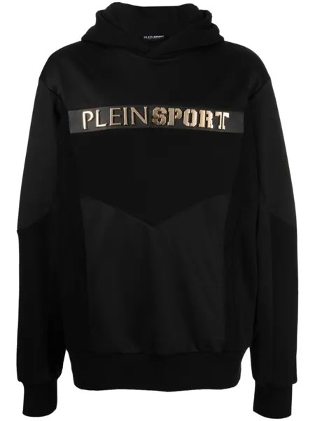 Plein Sport худи с тисненым логотипом, черный