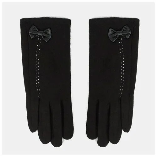 Перчатки женские, цвет чёрный, размер 8, HobbyLine