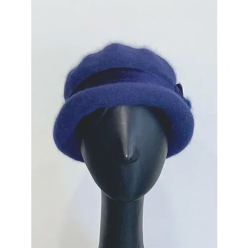 Шляпа котелок STIGLER, демисезон/зима, шерсть, размер 56-58, синий