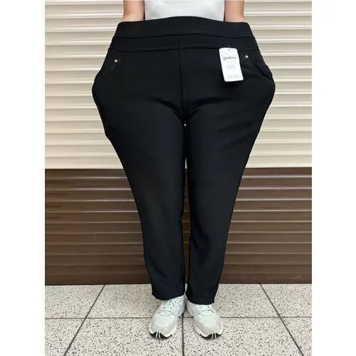 Брюки , размер 9XL, черный