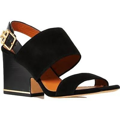 Tory Burch Womens Selby Black Heel Sandals Shoes 6.5 Medium (B,M) BHFO 1466