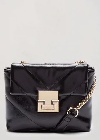 Черная стеганая сумка Miss Selfridge-Черный цвет