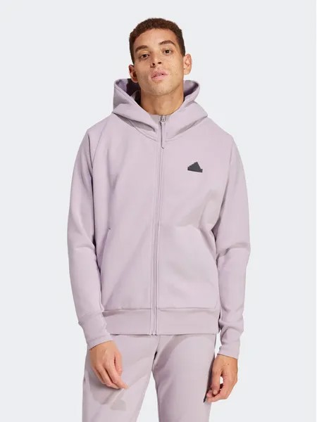Толстовка свободного кроя Adidas, фиолетовый