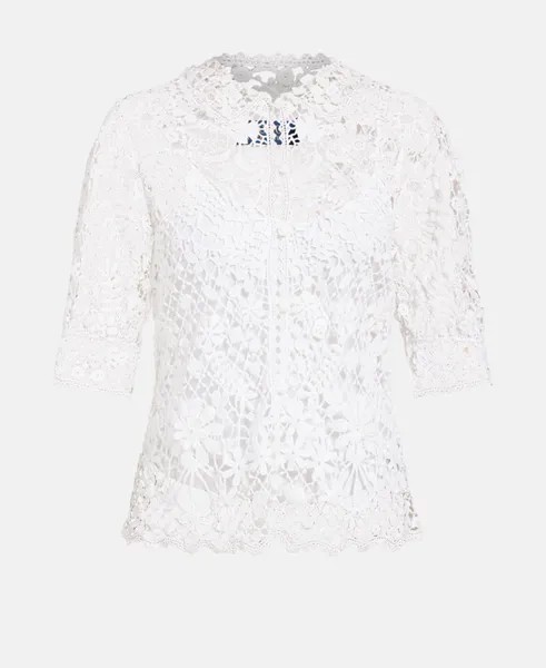 Кружевная блузка Polo Ralph Lauren, белый