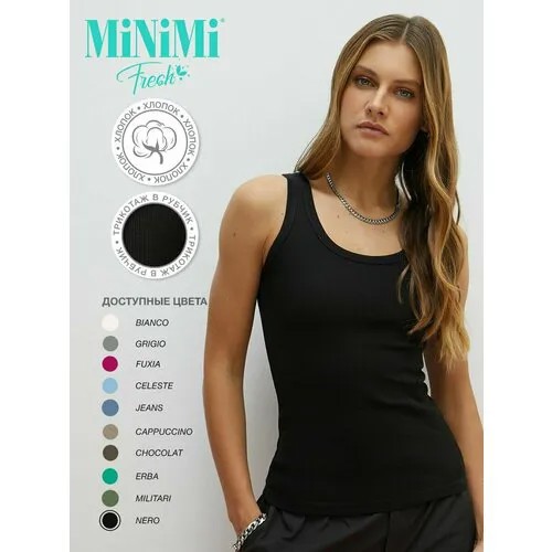 Майка MiNiMi, размер 48/L, черный