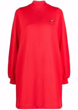 MSGM платье-толстовка с вышитым логотипом