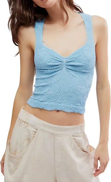 Топ Free People Love Letter Sweetheart Ca, цвет Air Blue