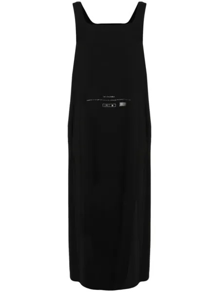 MM6 Maison Margiela платье макси Sac Utilisable с принтом, черный