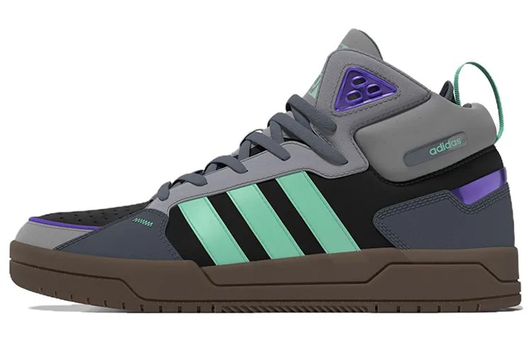 Кроссовки Adidas Neo 100DB Skateboarding Unisex, черный/светло-зеленый