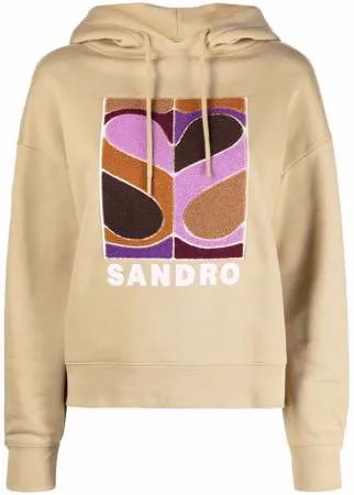 SANDRO флисовое худи с логотипом