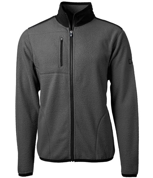 Флисовая куртка Cutter & Buck Cascade из искусственной шерпы, серый