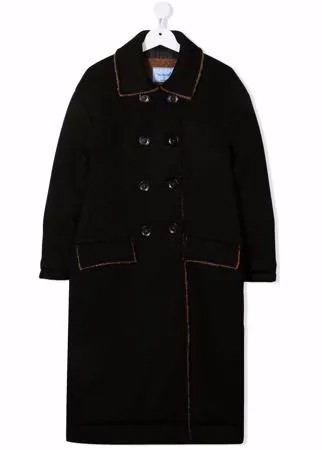 Mi Mi Sol двубортное пальто с карманами