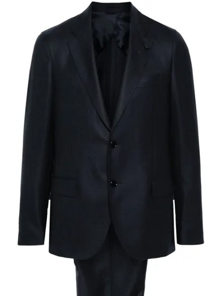 Lardini однобортный костюм, синий