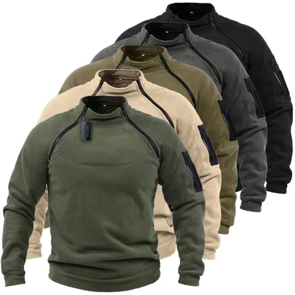 Мужчины Открытый флис Тактическая армейская куртка Походы Кемпинг Зимние термо ветрозащитные военные одежды армии США