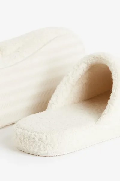 Домашние тапочки из махровой ткани  H&M, белый