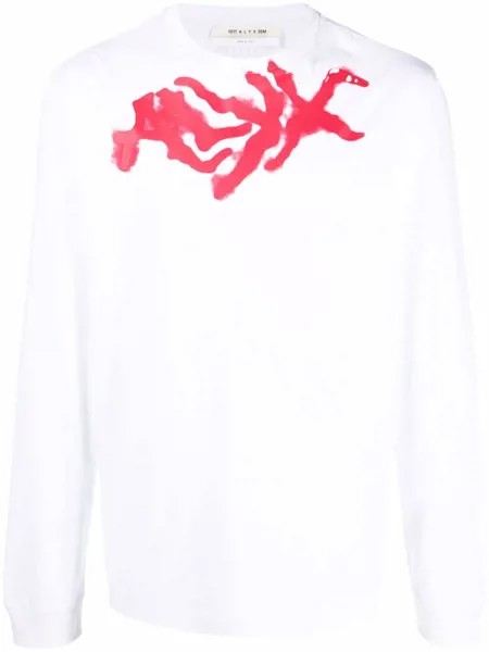 1017 ALYX 9SM футболка с длинными рукавами и логотипом Spray