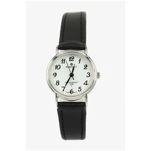 Perfect часы наручные, кварцевые, на батарейке, женские, металлический корпус, кожаный ремень, металлический браслет, с японским механизмом LX017-006-1