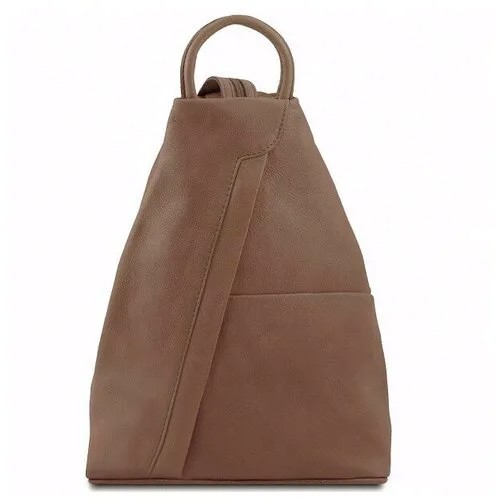 Женский кожаный рюкзак Tuscany Leather SHANGHAI TL140963 темный серо-коричневый