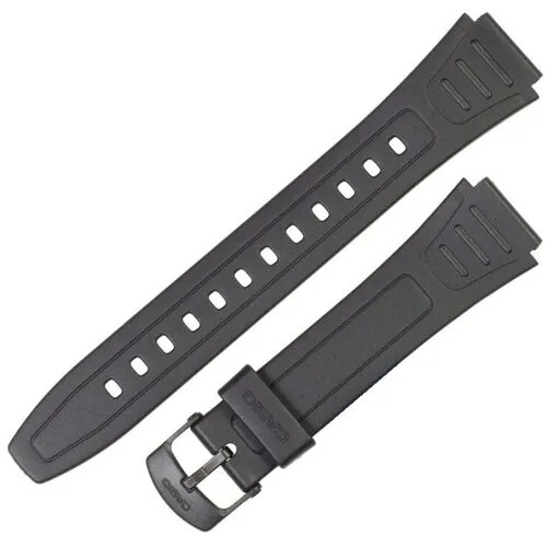 Ремешок CASIO, застежка пряжка, водонепроницаемый, диаметр шпильки 1.8 мм., размер 18, черный