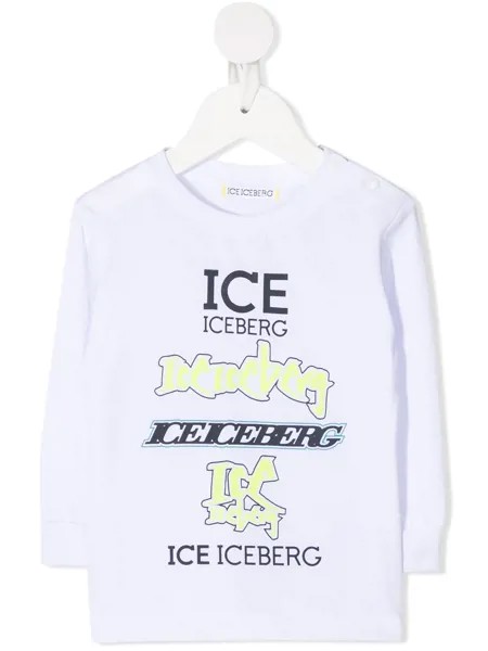 Iceberg Kids футболка с круглым вырезом и логотипом