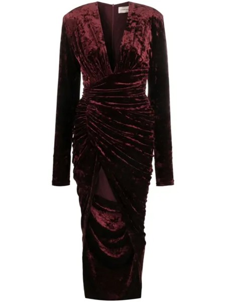 Alexandre Vauthier платье асимметричного кроя, красный