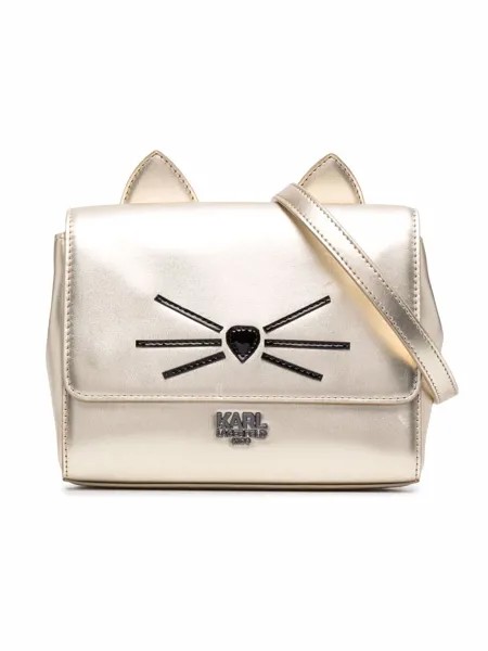 Karl Lagerfeld Kids Choup Mustaches cat shoulder bag