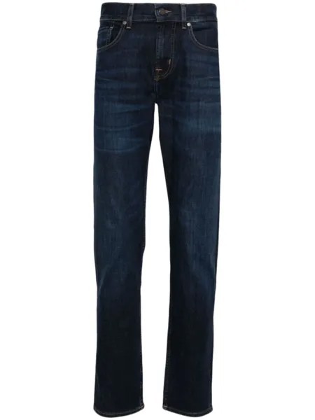 7 For All Mankind джинсы Slimmy прямого кроя, синий