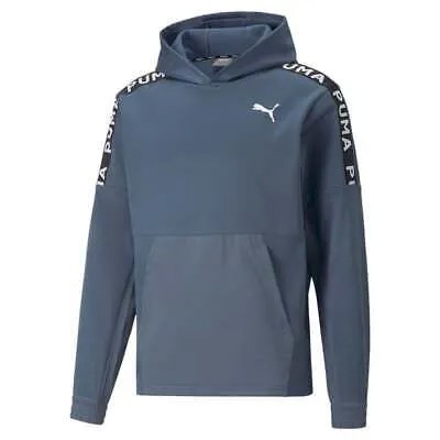 Puma Fit Pwrfleece Pullover Training Hoodie Mens Grey Casual Topwear 52304518