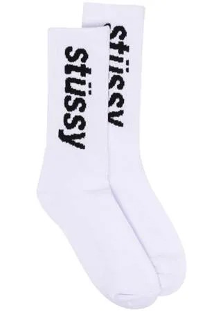 Stussy носки с вышитым логотипом