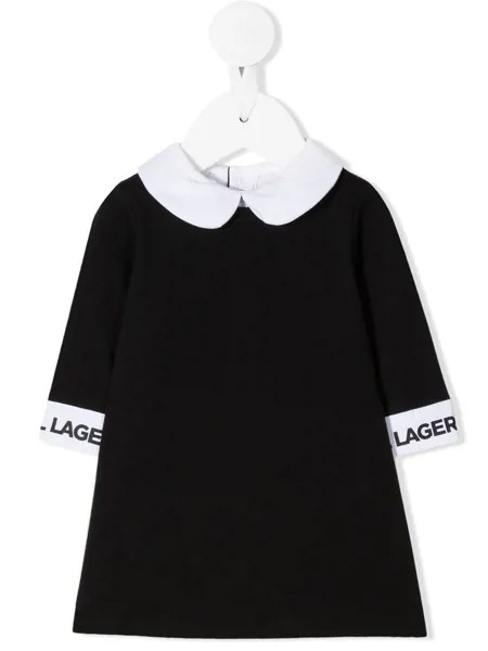 Karl Lagerfeld Kids платье с воротником Питер Пэн
