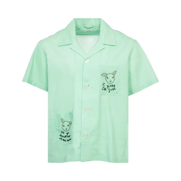 Рубашка Bode See You At The Barnshort-Sleeveshirt, белый