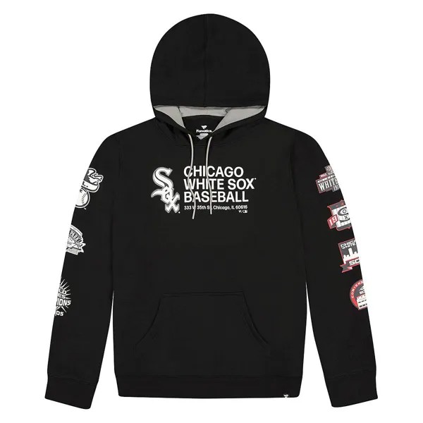 Толстовка MLB CHICAGO WHITE SOX FUNDAMENTALS FLEECE Hoody Fanatics, цвет Schwarz/Grau