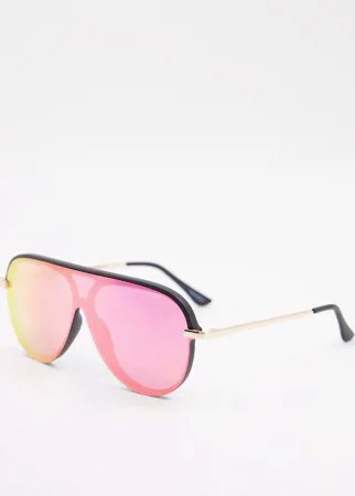 Большие солнцезащитные очки Quay Empire-Розовый цвет