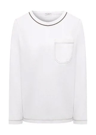 Хлопковый лонгслив Brunello Cucinelli
