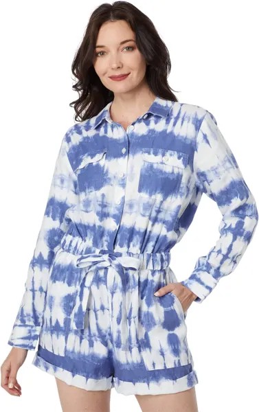 Комбинезон Outerknown Benson Linen Jumpsuit, цвет Indigo Tie-Dye