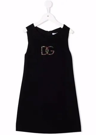 Dolce & Gabbana Kids платье миди с логотипом