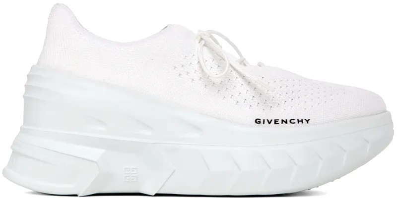 Белые кроссовки на танкетке Marshmallow Givenchy