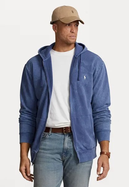 Толстовка на молнии Polo Ralph Lauren Big & Tall HOOD LONG SLEEVE, светло-темно-синий