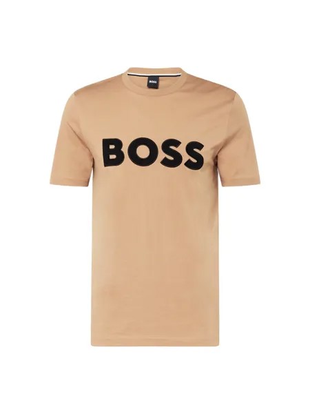 Футболка BOSS Black Tiburt, бежевый